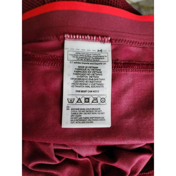 Adidas By Stella McCartney Run Athletic 3/4 Running Tights, Dark Vine Size Large - Picture 11 of 16